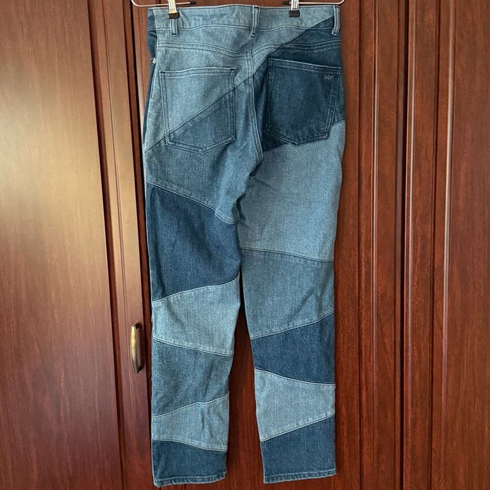 BA&SH Patchwork Cropped Jeans - Picture 9 of 11